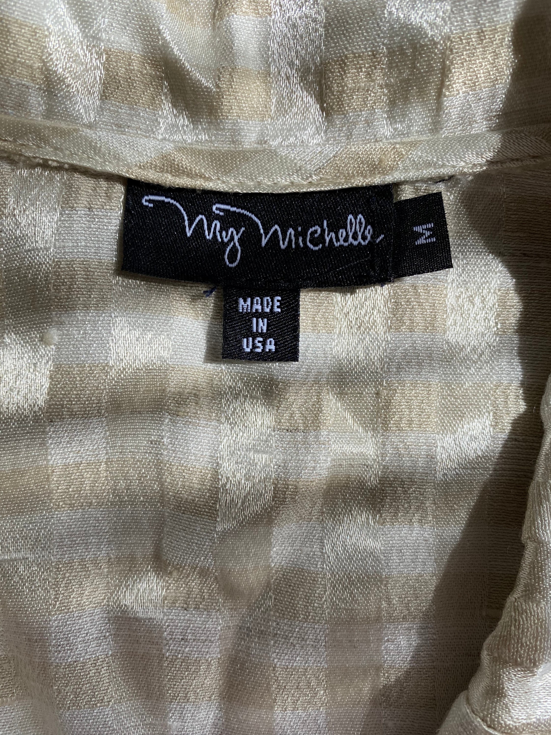 Vintage 1990s Sleeveless Shirt My Michelle Brand Vest Shirt - Etsy ...
