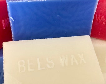 BULK Beeswax, Cosmetic Grade, Triple Filtered, * White, Red, Blue, Green or Black *, USA beeswax (No FOREIGN Wax) Pure, Natural