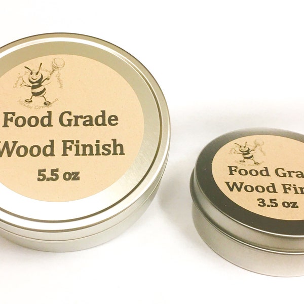 Beeswax Wood Finish, Food Grade / Sealer / Polish for cutting boards, wooden spoons, children's toys 5.5 oz