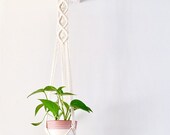 Macrame Plant Hanger, Boho Plant Holder, Scandinavian Home Decor