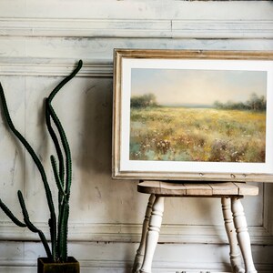 Vintage landscape wall art, vintage field wall art, landscape oil painting, vintage wall art printable, digital download prints