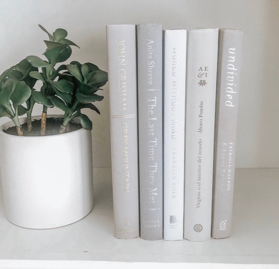 Bundle of Light Grey Decorative Books Books for Staging - Etsy Denmark
