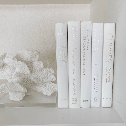 Bundle of White Decorative Books Books for Staging Farmhouse Etsy