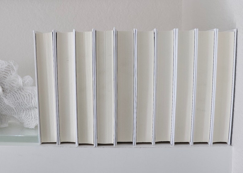 White Decorative Books Books for Staging Farmhouse Books Etsy