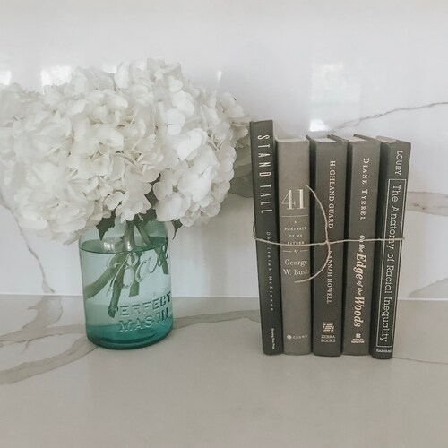 Set of Grey/black/white Decorative Books Books for Staging Etsy