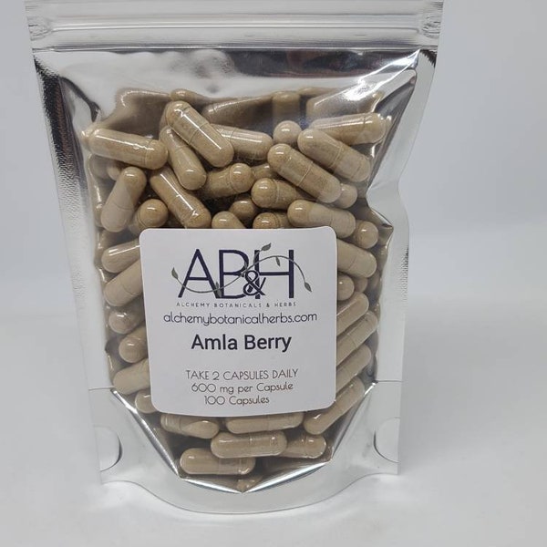 Amla Berry Powder Capsules  600mg 100 Capsules