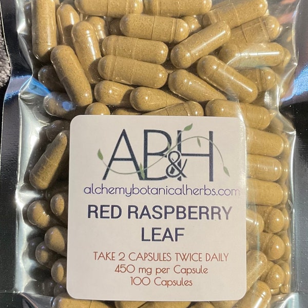 red raspberry leaf capsules 450 MG 100 CAPSULES