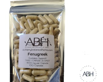 Fenugreek Seed Powder Capsules (Trigonella Foenum Graecum)