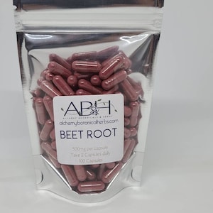 Beet Root Capsules 500mg 100 Capsules