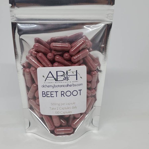 Beet Root Capsules 500mg 100 Capsules