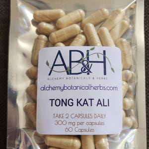 Tongkat Ali Powder Capsules Vegetarian Capsules