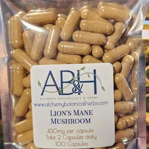 Lions Mane Mushroom Capsules