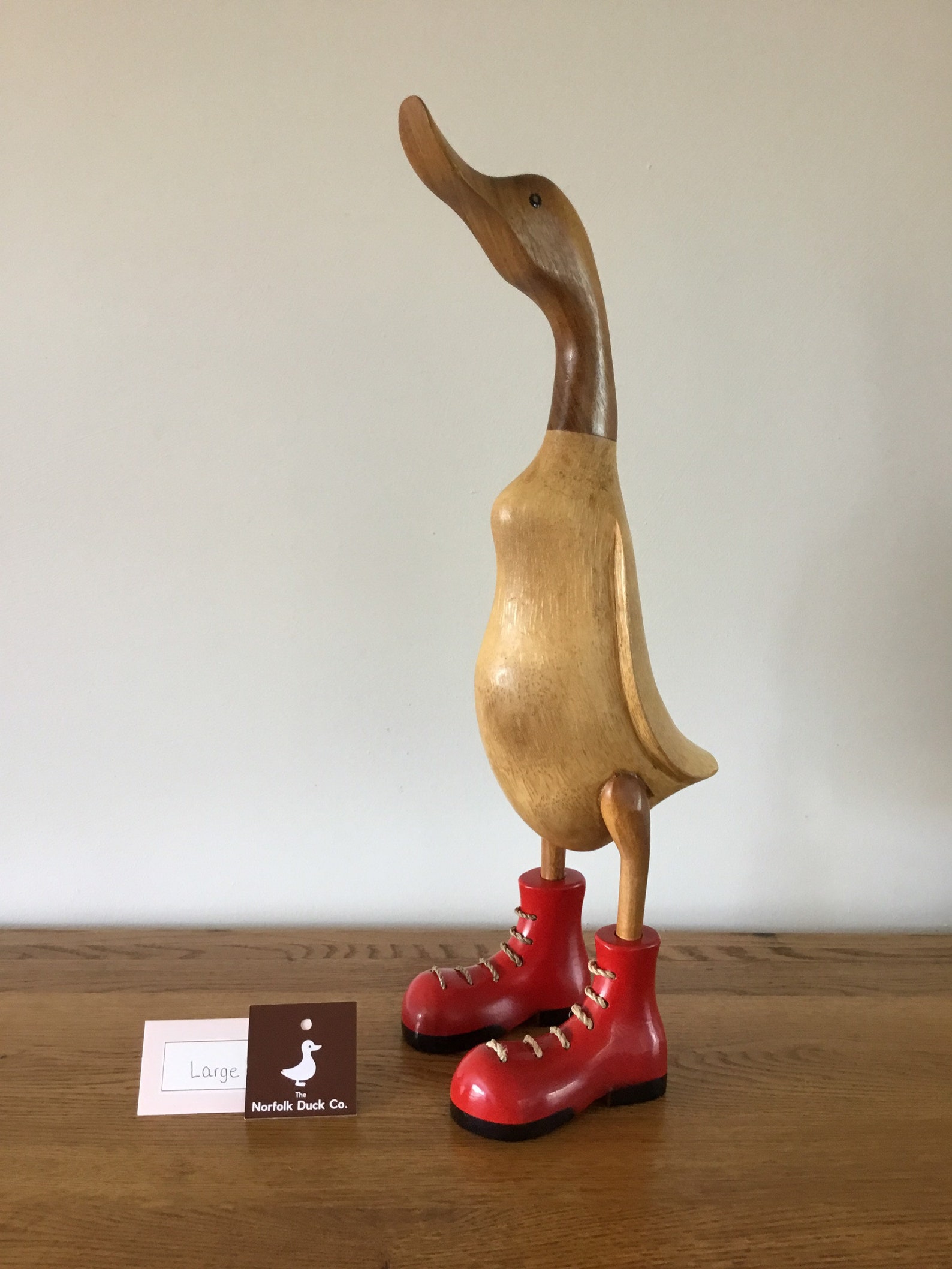 Large Laced Boot Wooden Duck wooden duck handmade Mothers Etsy