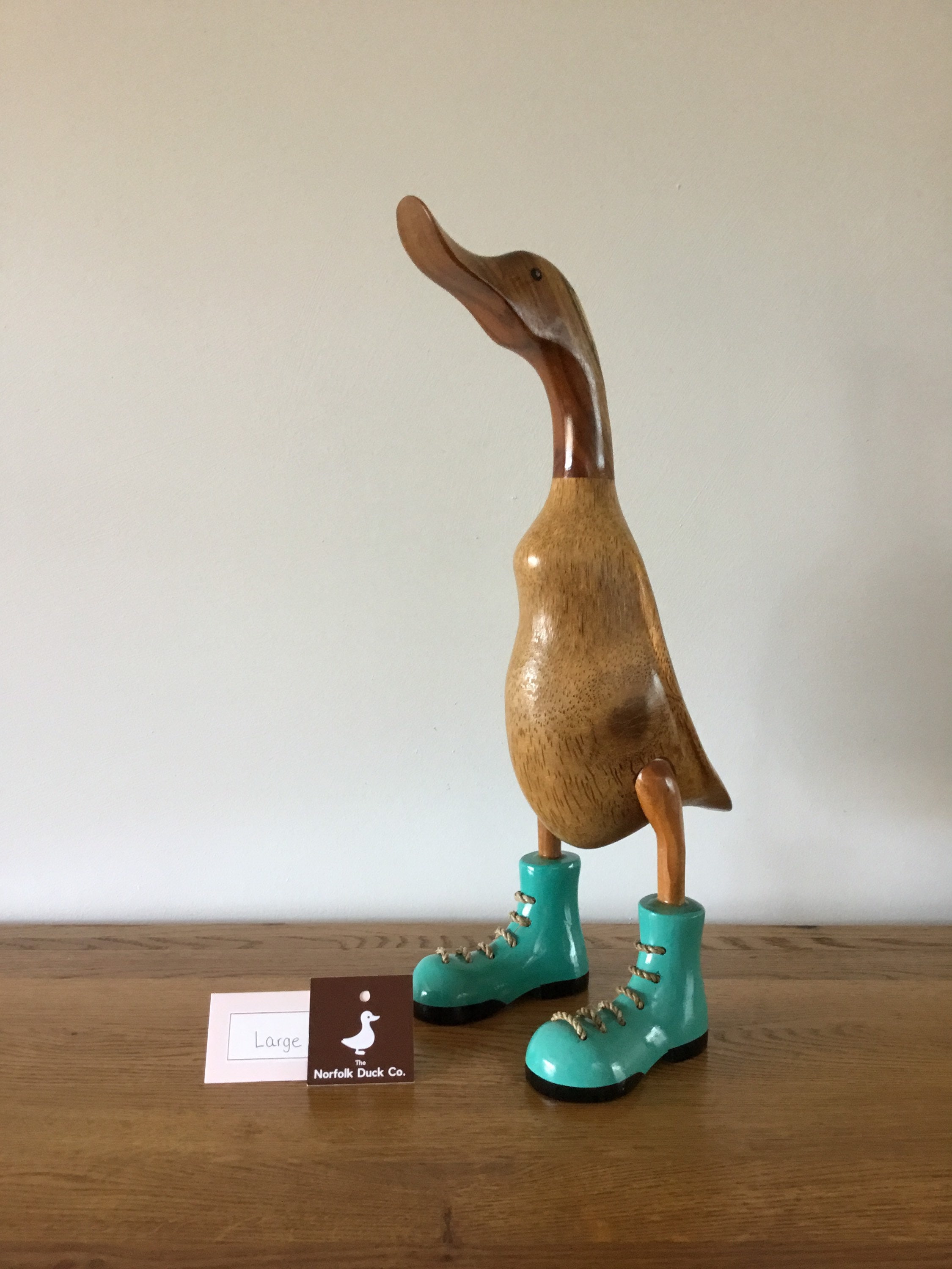 Large Laced Boot Wooden Duck wooden duck handmade Mothers Etsy