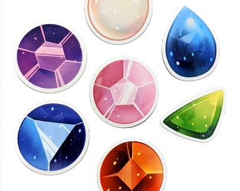Steven Universe Crystal Gem Sticker Set