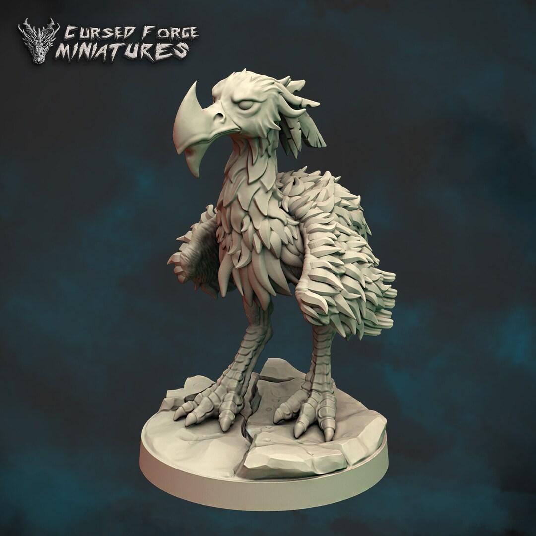 AXE BEAK by Cursed Miniatures // 3D Print on Demand / Etsy