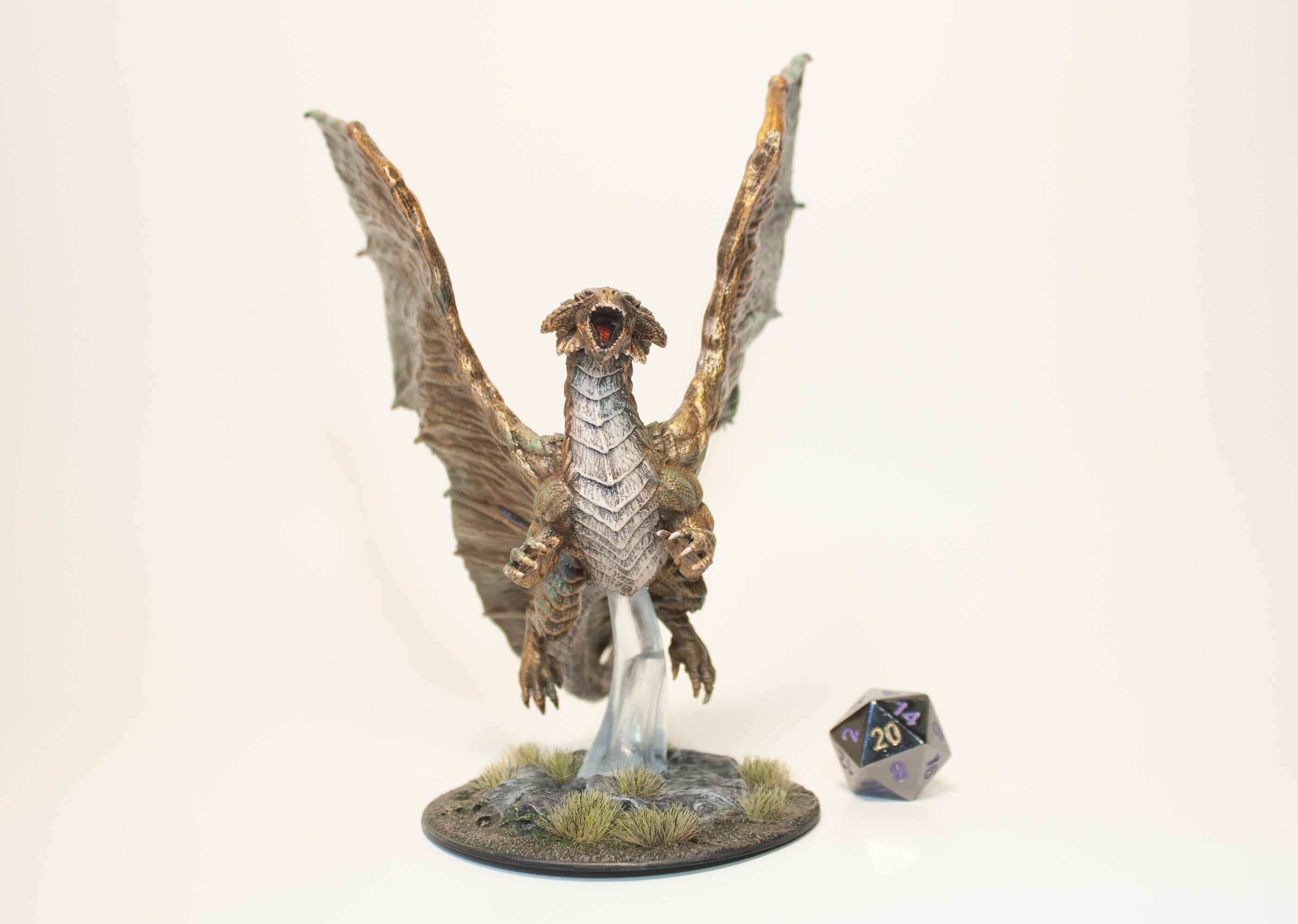 Young Copper Dragon Painted D&D Mini High Quality