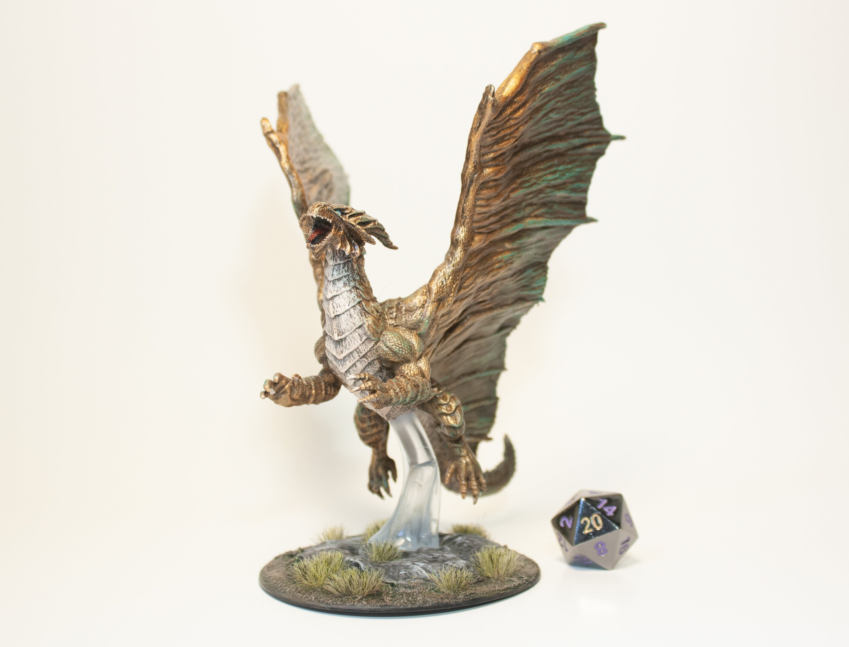 Young Copper Dragon Painted D&D Mini High Quality