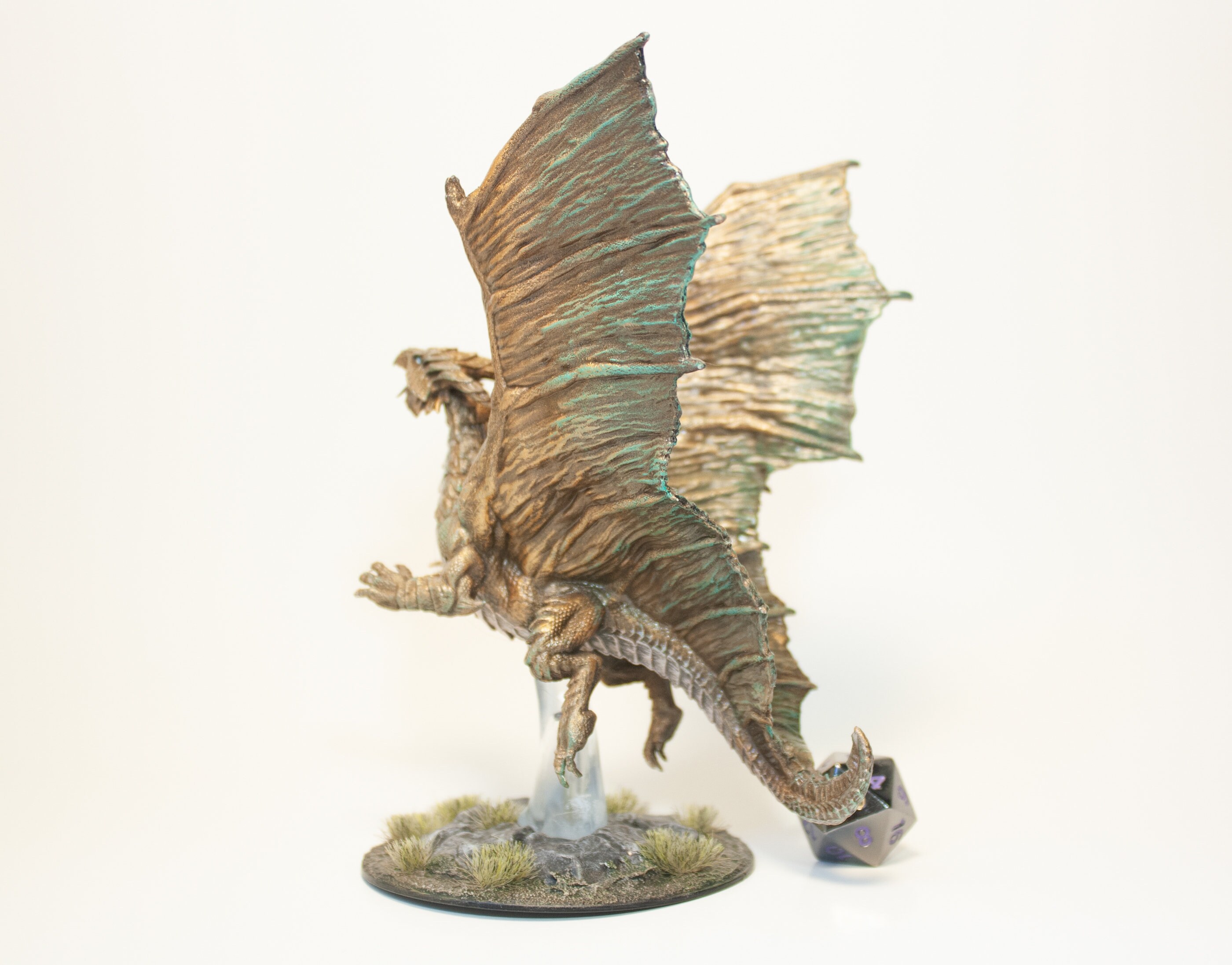Young Copper Dragon Painted D&D Mini High Quality