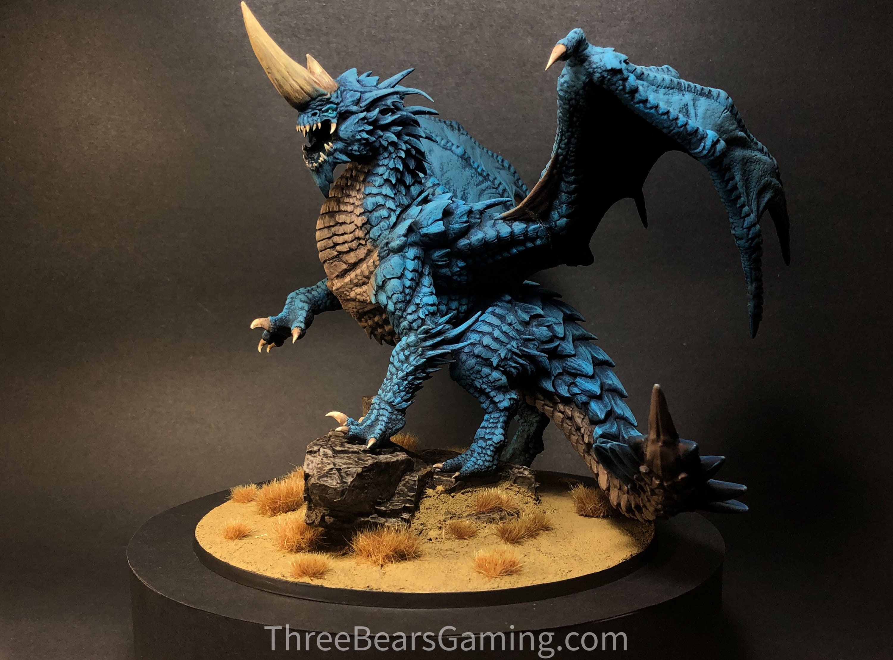 Ancient Blue Dragon High Quality Custom Painted D&D Mini Paint on Demand