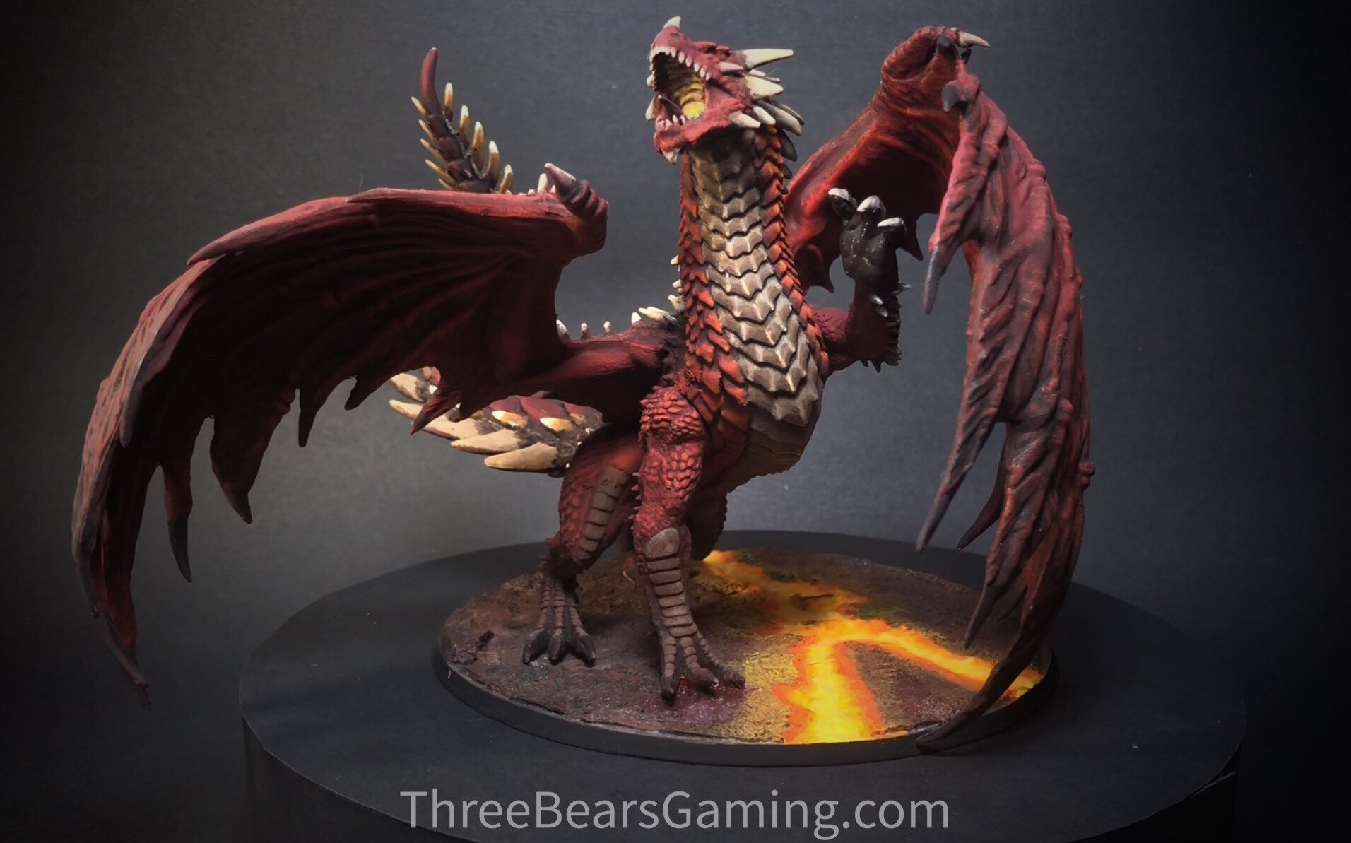 Adult Red Dragon Custom Painted D&D Mini Etsy Australia