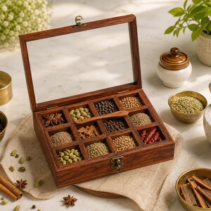 アンティークのスパイスボックス Vintage indian spice box - Etsy 日本