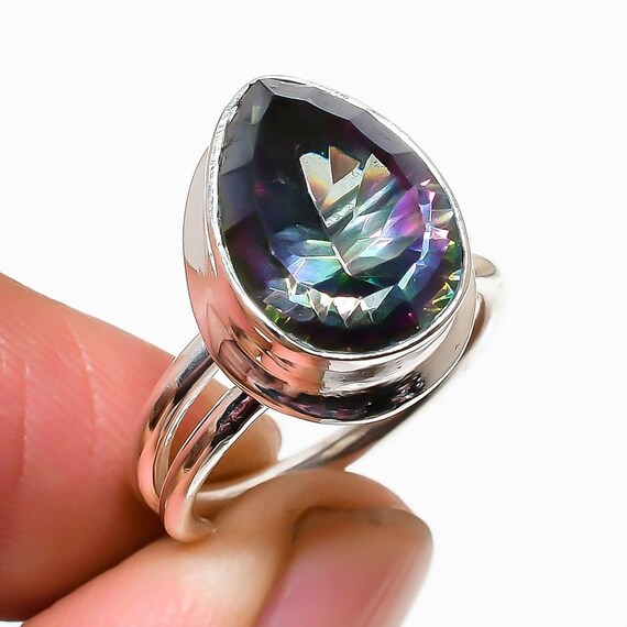 Peacock topaz ring sale