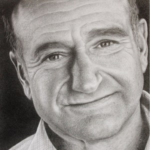 Robin Williams Art Print, Limited Edition A4 Art Print, Portrait Artwork, Celebrity Portrait, Realistic Portrait, Portrait Drawing