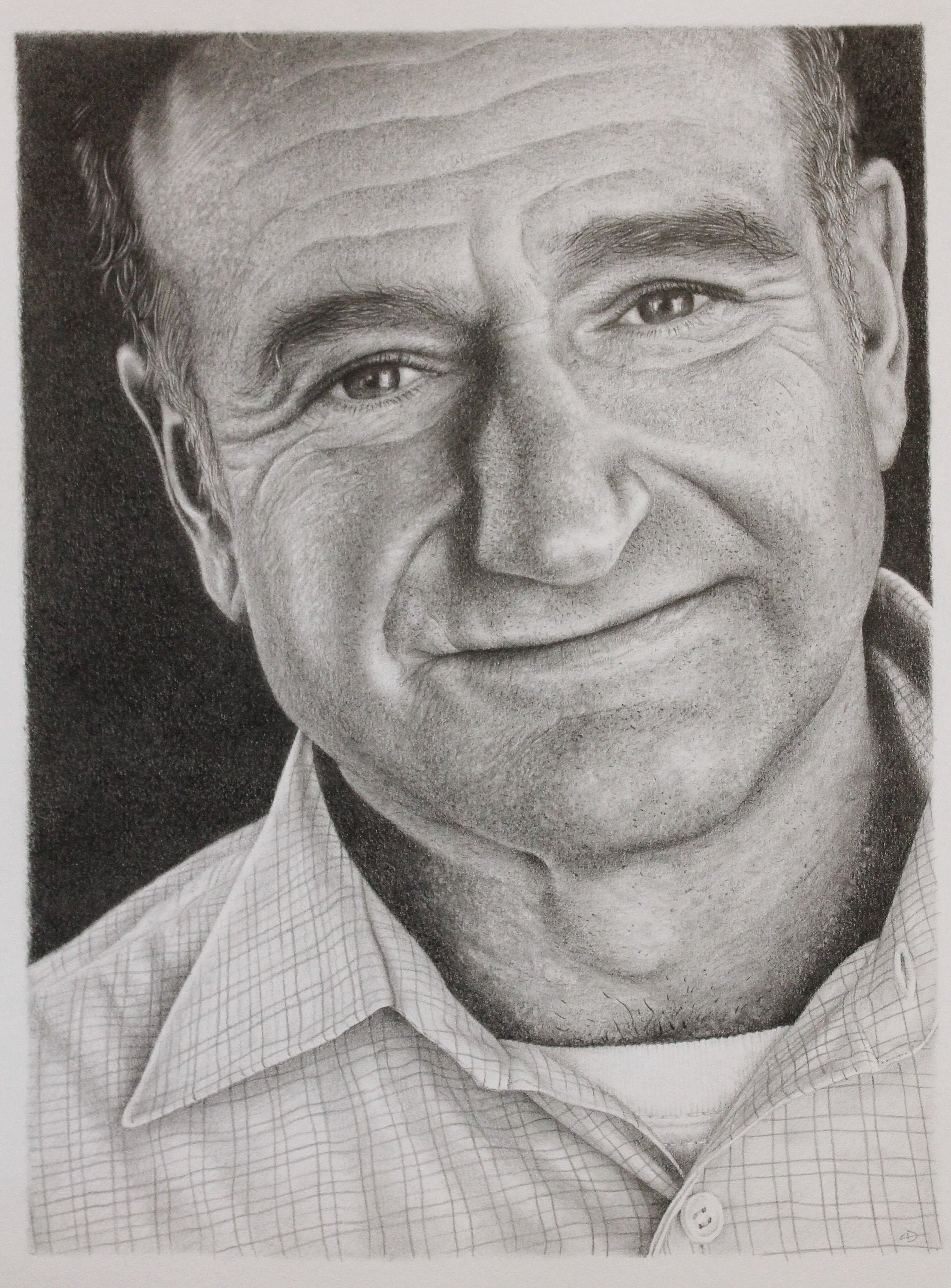 Buy Robin Williams Portrait Original Artwork Portrait Drawing Online in  India  Etsy