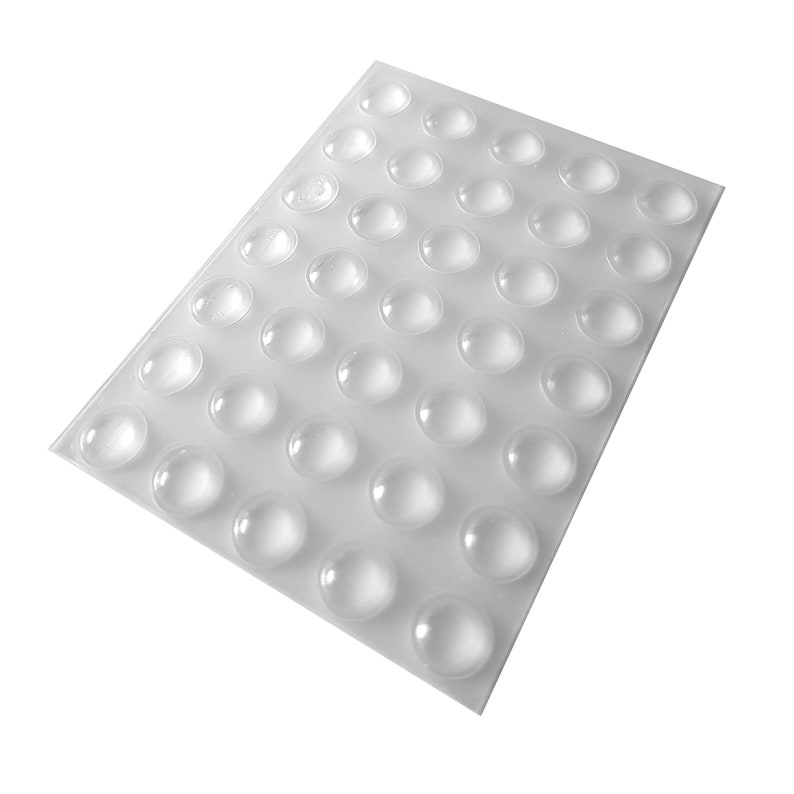 35 Clear Self Adhesive Domed Rubber Feet Bumper Stops for Etsy UK