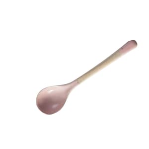set of 2 Minimalist handmade spoon,Handmade pink ceramic spoon，kitchen decor, house warming gift, foodie gift,Vintage handmade spoon