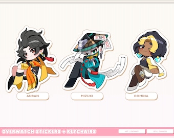 Overwatch Keychains & Stickers