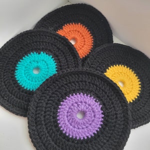 Vinyl Record Coasters (4 pack) for home, office, decoration, etc