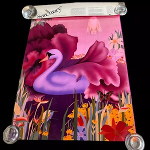 Póster promocional vintage único de Appleton Papers Sanctuary Swan, película Eve de 1982