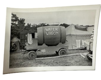 1955 Ringling Bros Barnum Bailey Circus Original Photo Water Wagon