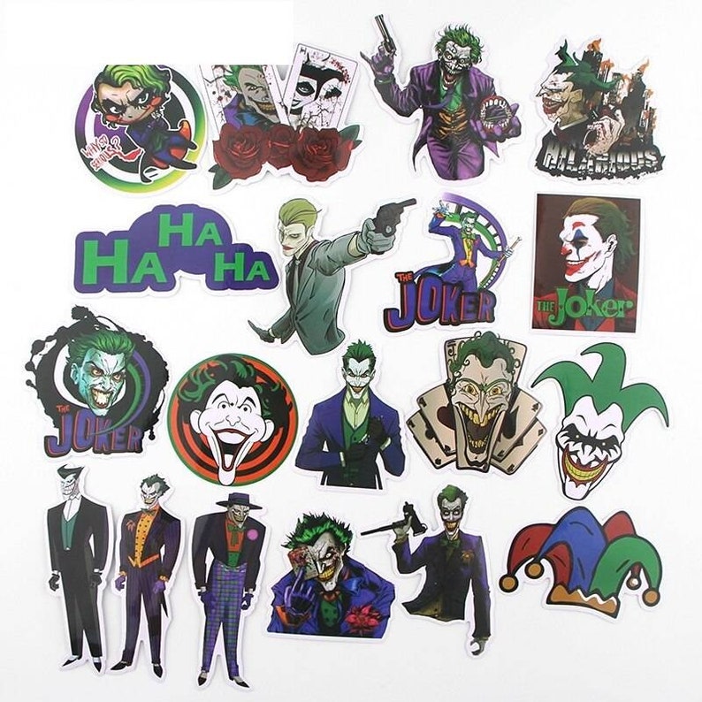 100 pcs DC Joker Stickers Set Etsy