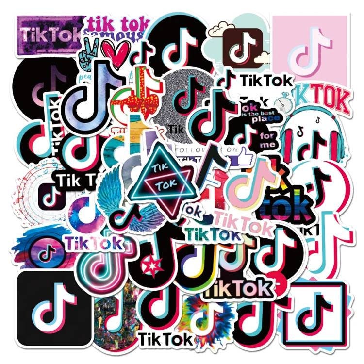 50 Pcs Tiktok Stickers Etsy