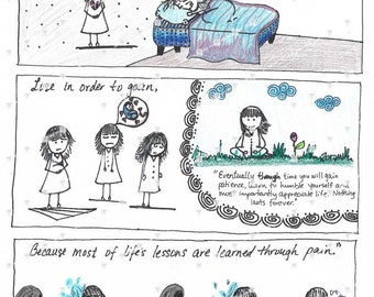 Life Lessons Art Print, Grief & Growth