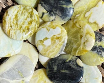 Rare Celtic Iona Marble Palm Touch Stone Traditional Scottish Metaphysical Earth Energy Pocket Stone Healing  - Your Personal Choice
