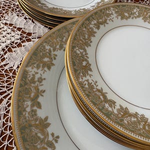 Green Gold Noritake - Etsy