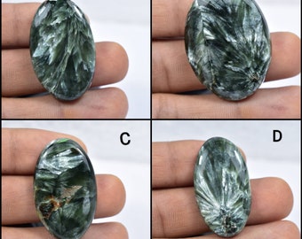Seraphinite Cabochon...Oval Cabochon...41x24x5 mm..46 Cts ..#G704