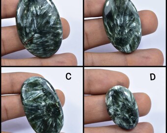Seraphinite Cabochon...Oval Cabochon...41x24x5 mm..46 Cts ..#G704