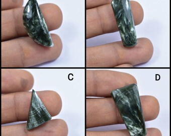 Seraphinite Cabochon...Oval Cabochon...41x24x5 mm..46 Cts ..#G704