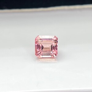Pink Tourmaline Square Octagon Shape Natural Tourmaline Faceted Gemstone Precision Cut Incluse 5.5x5.5x4.4MM 1.10Cts TM-17