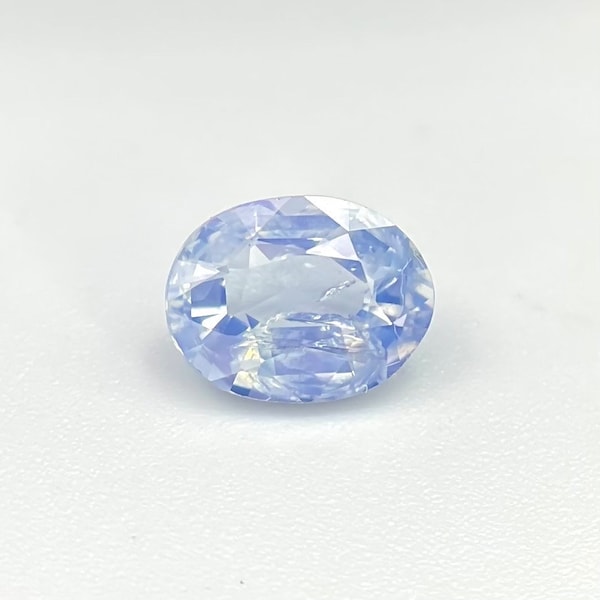 Unheated Sapphire Oval Shape Cutstone 8x6x4MM 1.60Cts Sapphire Gemstone Engagement Ring .S-3