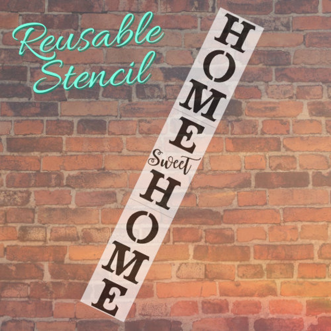 Home Sweet Home Stencil Porch Leaner Stencil Porch Sign Etsy