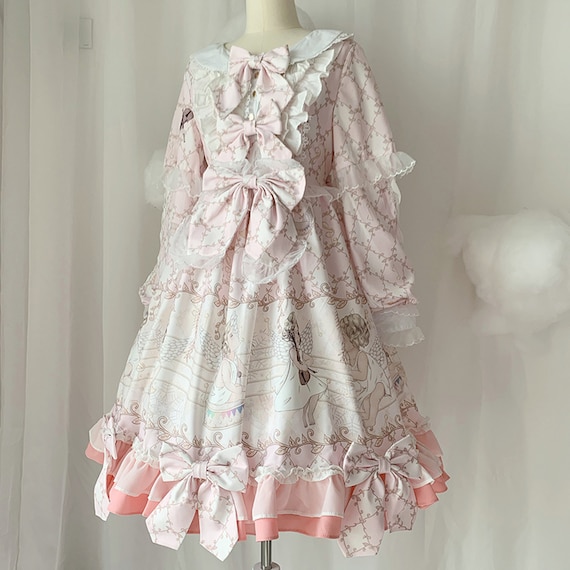 Pink Lolita Dress With Bowknotlace 