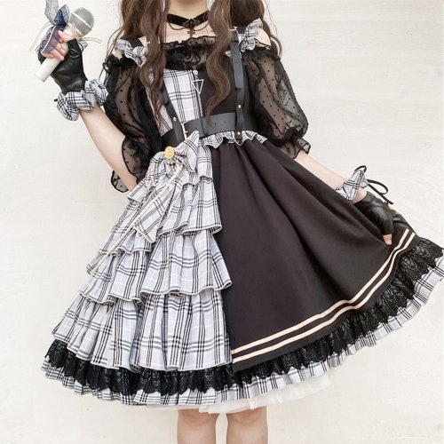 Black Gothic Dresssleeveless Lolita 