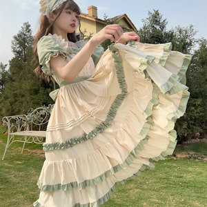 Girls Ruffle Dress,lolita Dress,tea Party Dress,princess Dress,costume ...