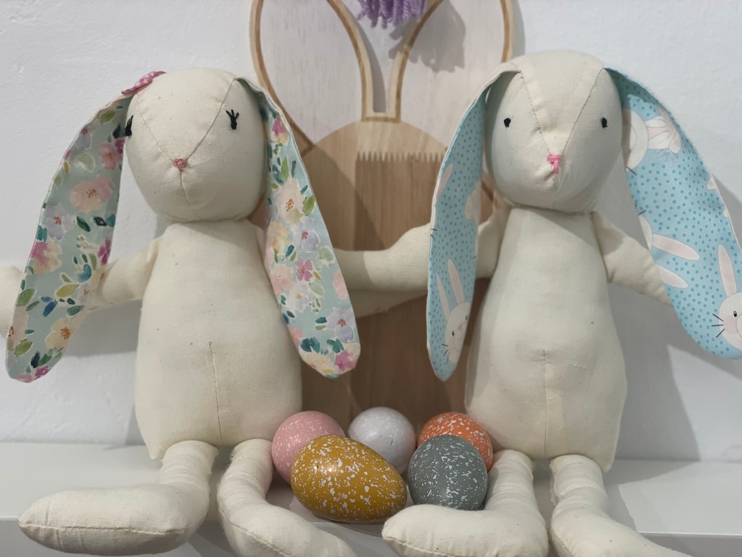 Neutral Rabbit Stuff For Rabbits Handmade Neutral Bunny/rabbit Cotton Plush Doll - Soft, Customizable ...